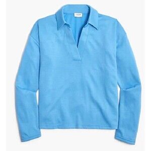 NWT J.CREW  FACTORY Soft Terry Polo Shirt ~ Cornflower Blue - XXL